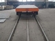25 Ton Axle Load Flat Bed Rail Car 1200mm Jarak sumbu roda 4 Dukungan Roda